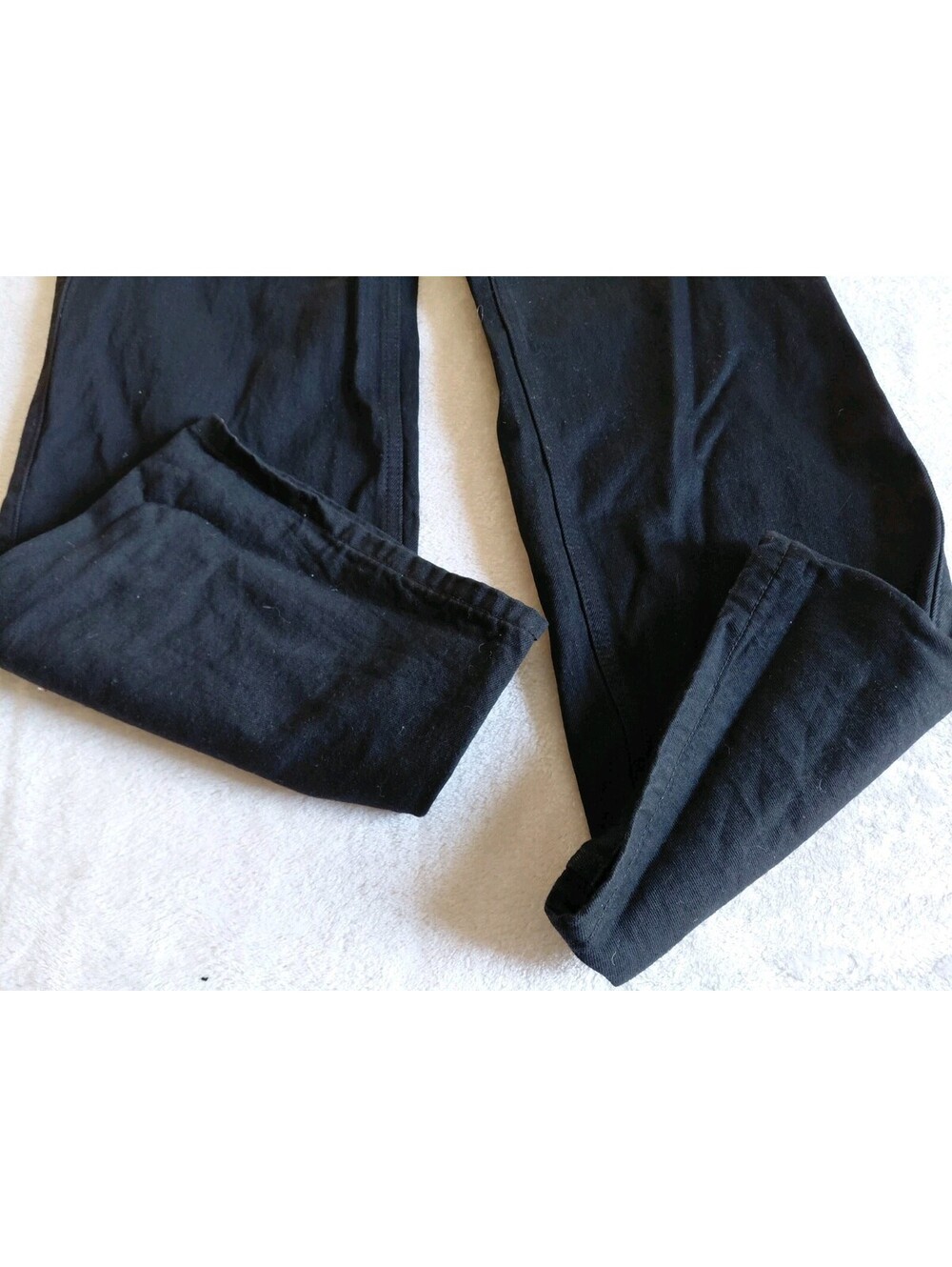 Hollister Womens Low Rise Baggy Jeans Short Size 0 W25 Black Wash Denim - Picture 3 of 9